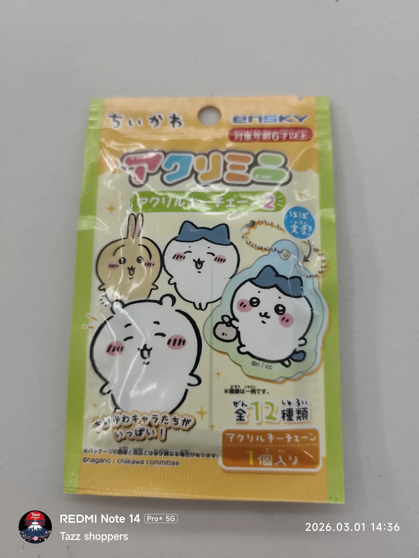 Acrylic Keychain (Llavero acrílico) de Chiikawa