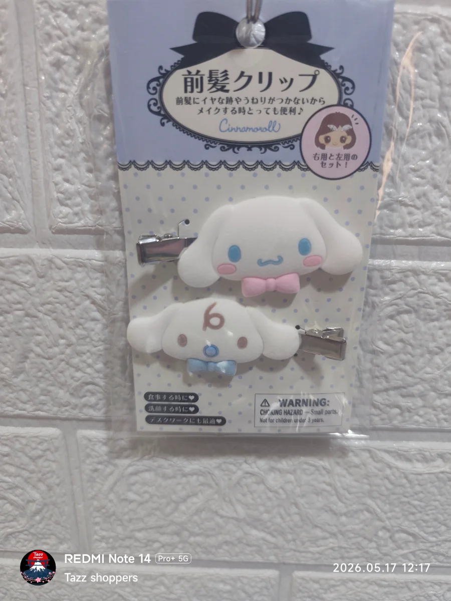 Set de Clips para Flequillo Sanrio (Pack de 2) – Cinnamoroll Clásico